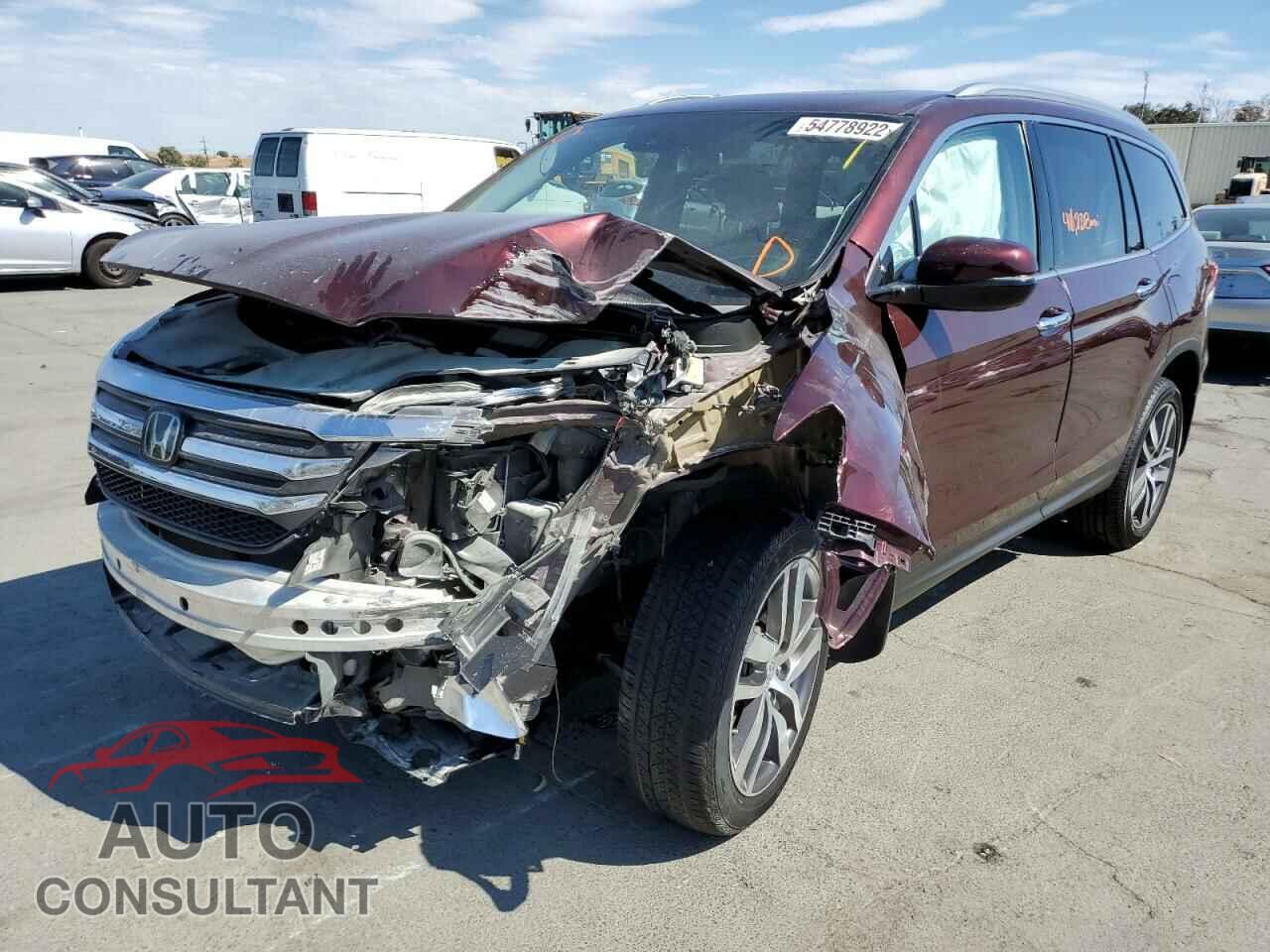 HONDA PILOT 2017 - 5FNYF6H91HB084530