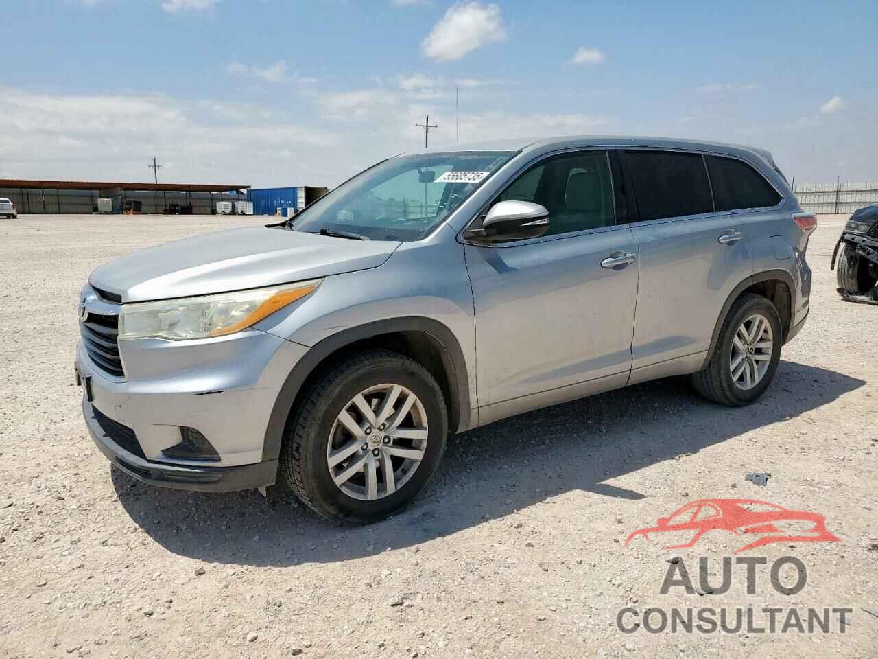 TOYOTA HIGHLANDER 2014 - 5TDZARFH4ES004949