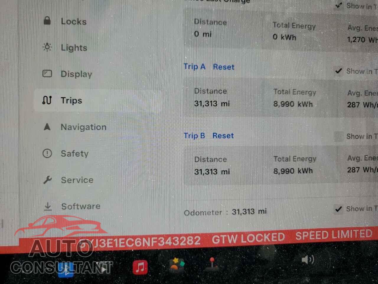 TESLA MODEL 3 2022 - 5YJ3E1EC6NF343282