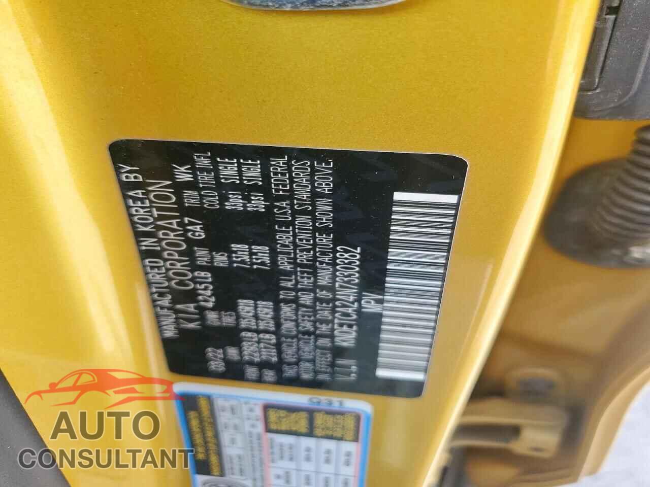KIA SELTOS 2022 - KNDETCA24N7330382
