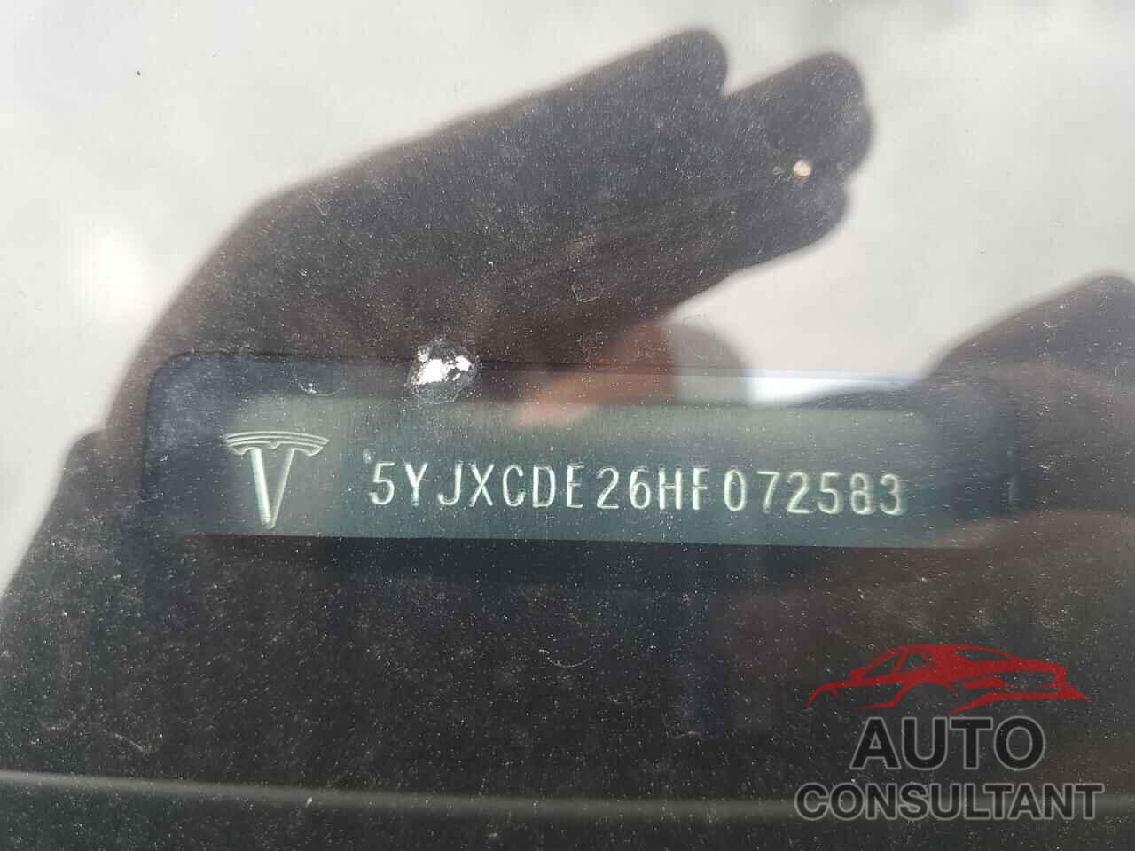 TESLA MODEL X 2017 - 5YJXCDE26HF072583