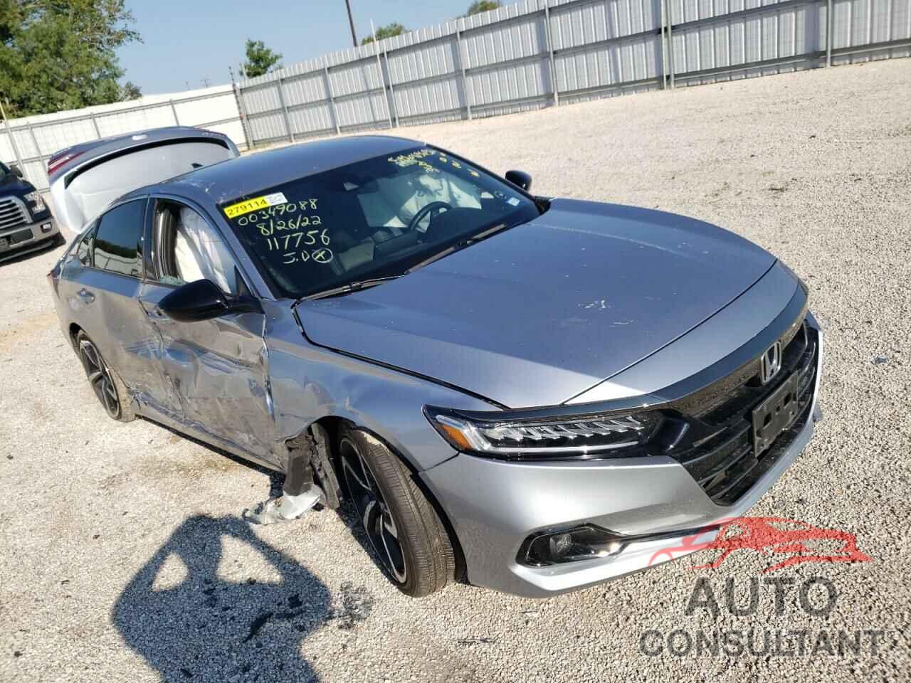 HONDA ACCORD 2021 - 1HGCV1F33MA117756