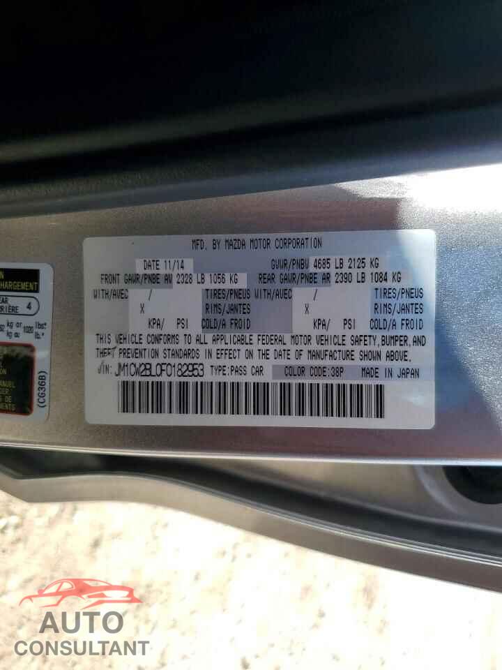 MAZDA 5 2015 - JM1CW2BL0F0182953