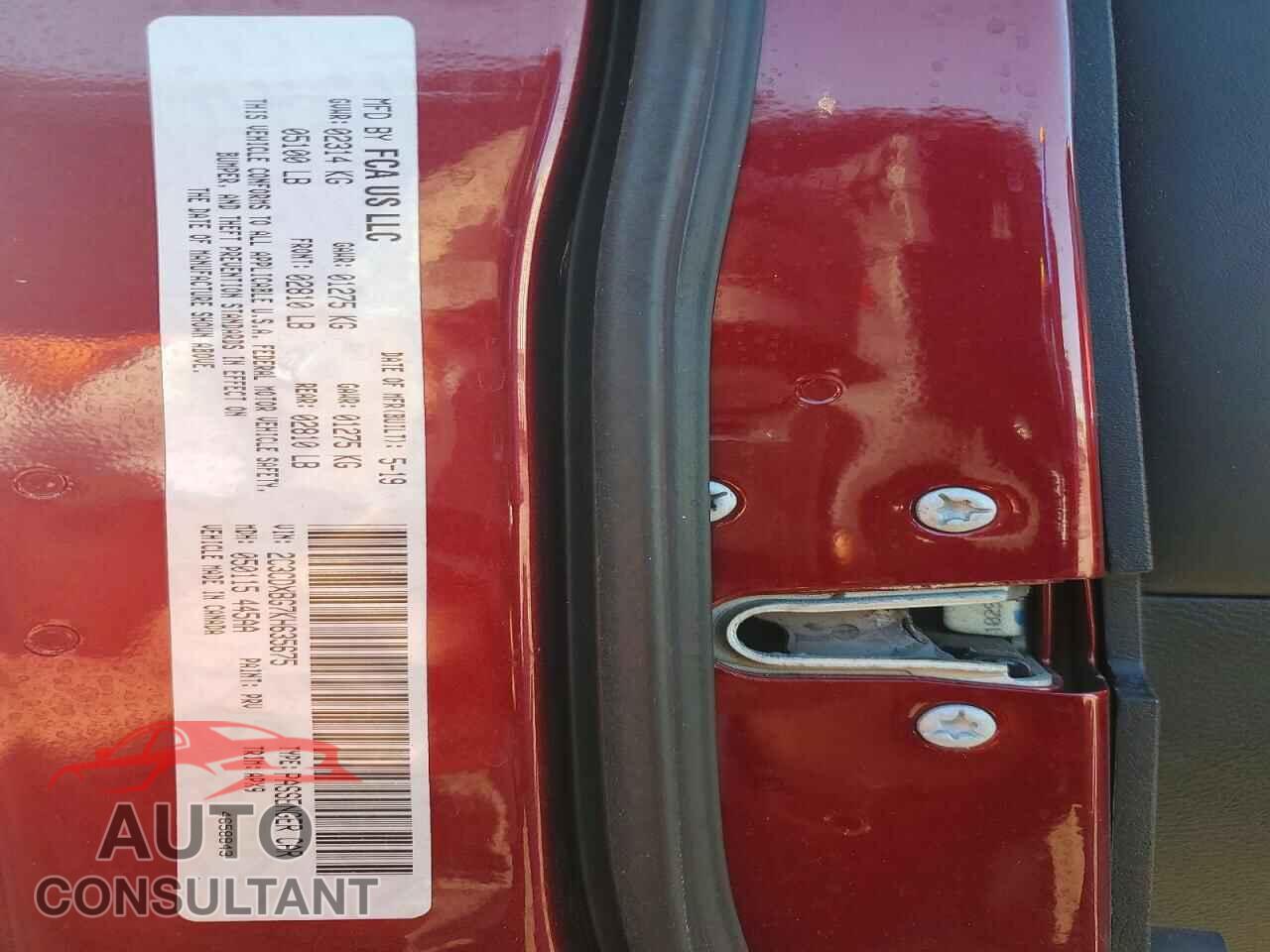 DODGE CHARGER 2019 - 2C3CDXBG7KH635675