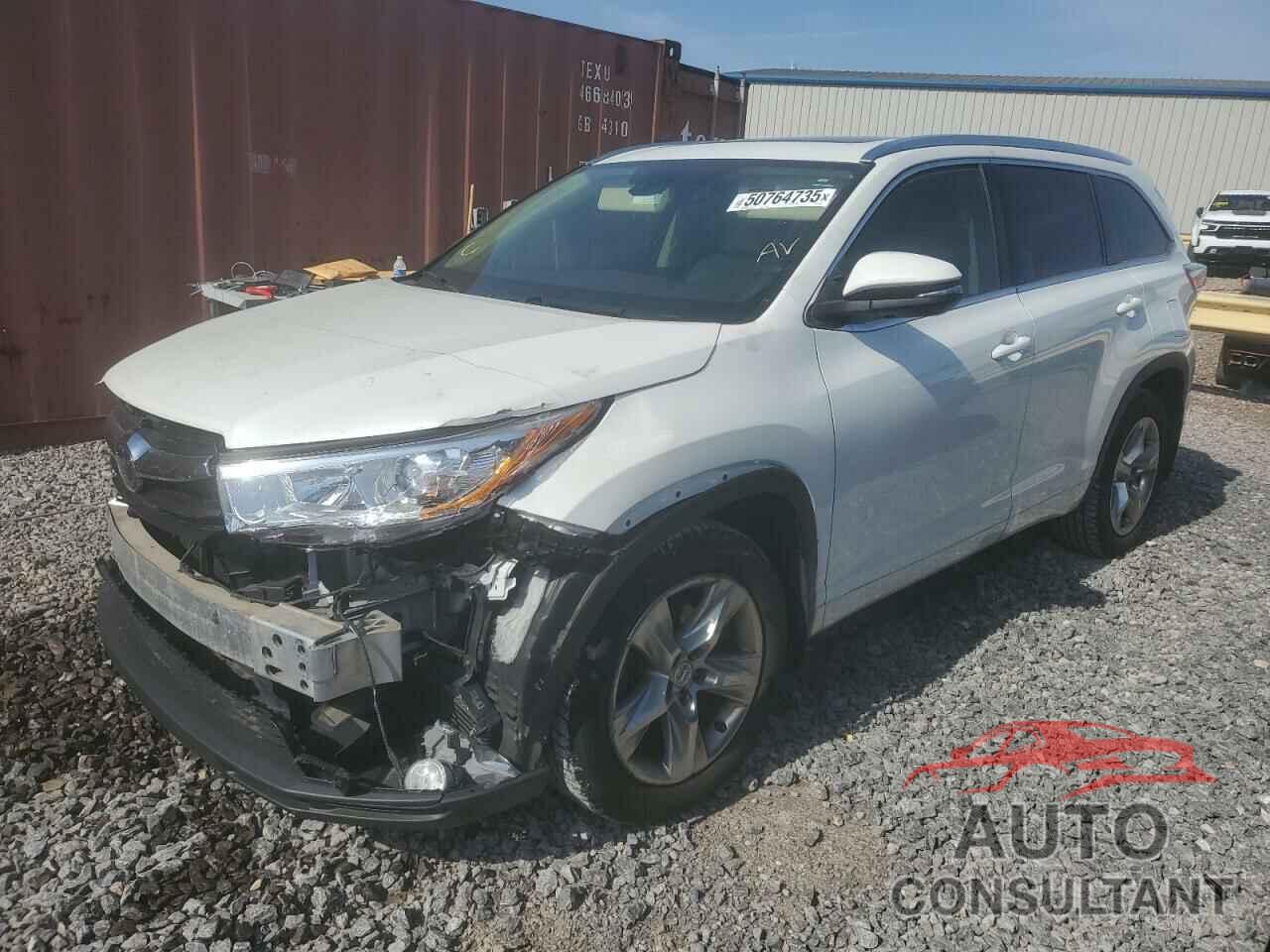 TOYOTA HIGHLANDER 2015 - 5TDDKRFH3FS218324