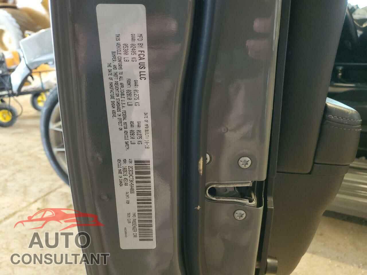 DODGE CHARGER 2019 - 2C3CDXCT3KH544866