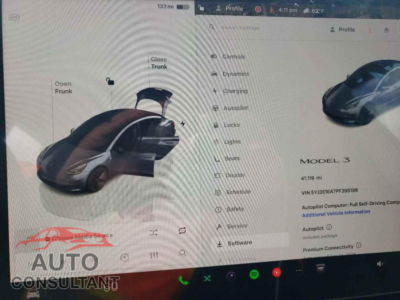 TESLA MODEL 3 2023 - 5YJ3E1EA7PF395196
