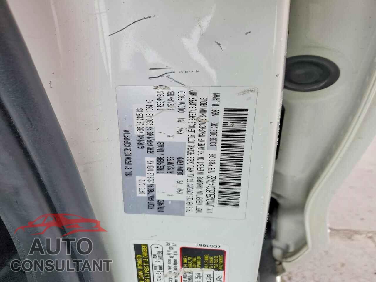 MAZDA 5 2013 - JM1CW2BL6D0147492
