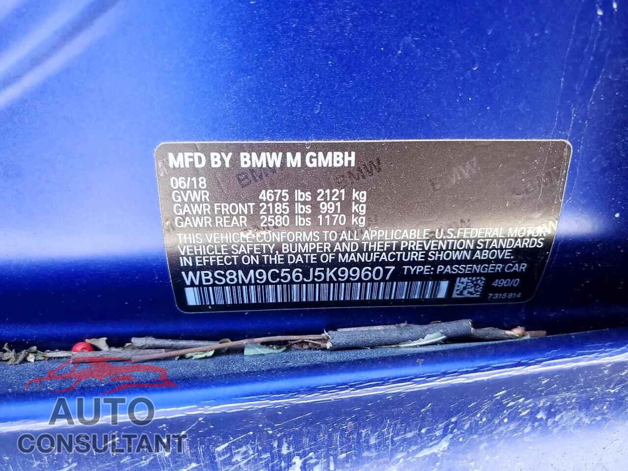BMW M3 2018 - WBS8M9C56J5K99607