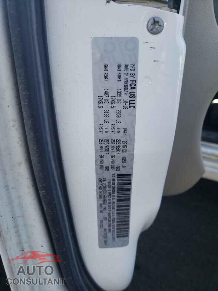DODGE CARAVAN 2017 - 2C4RDGCG1HR600282