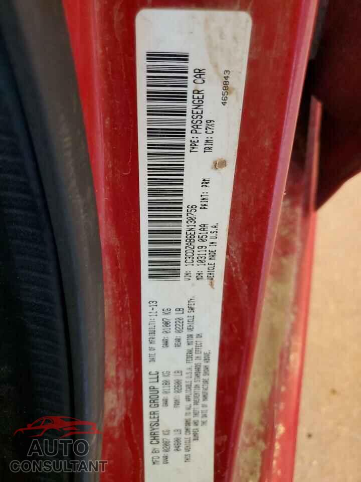 DODGE AVENGER 2014 - 1C3CDZAB6EN130756