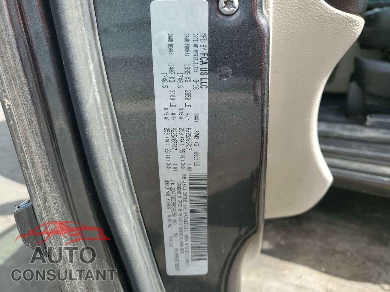 DODGE CARAVAN 2017 - 2C4RDGCG9HR562090