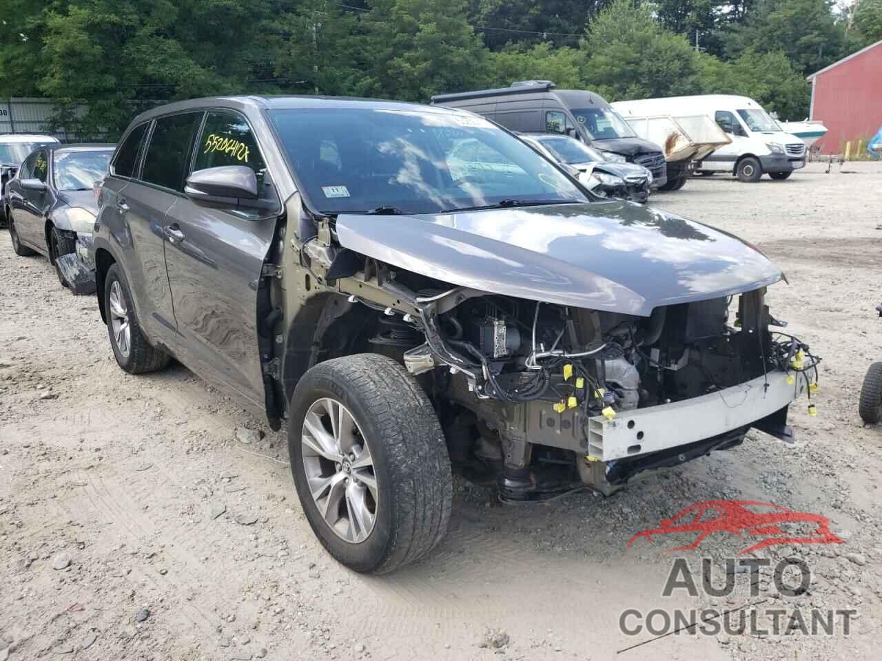 TOYOTA HIGHLANDER 2016 - 5TDBKRFH8GS283016