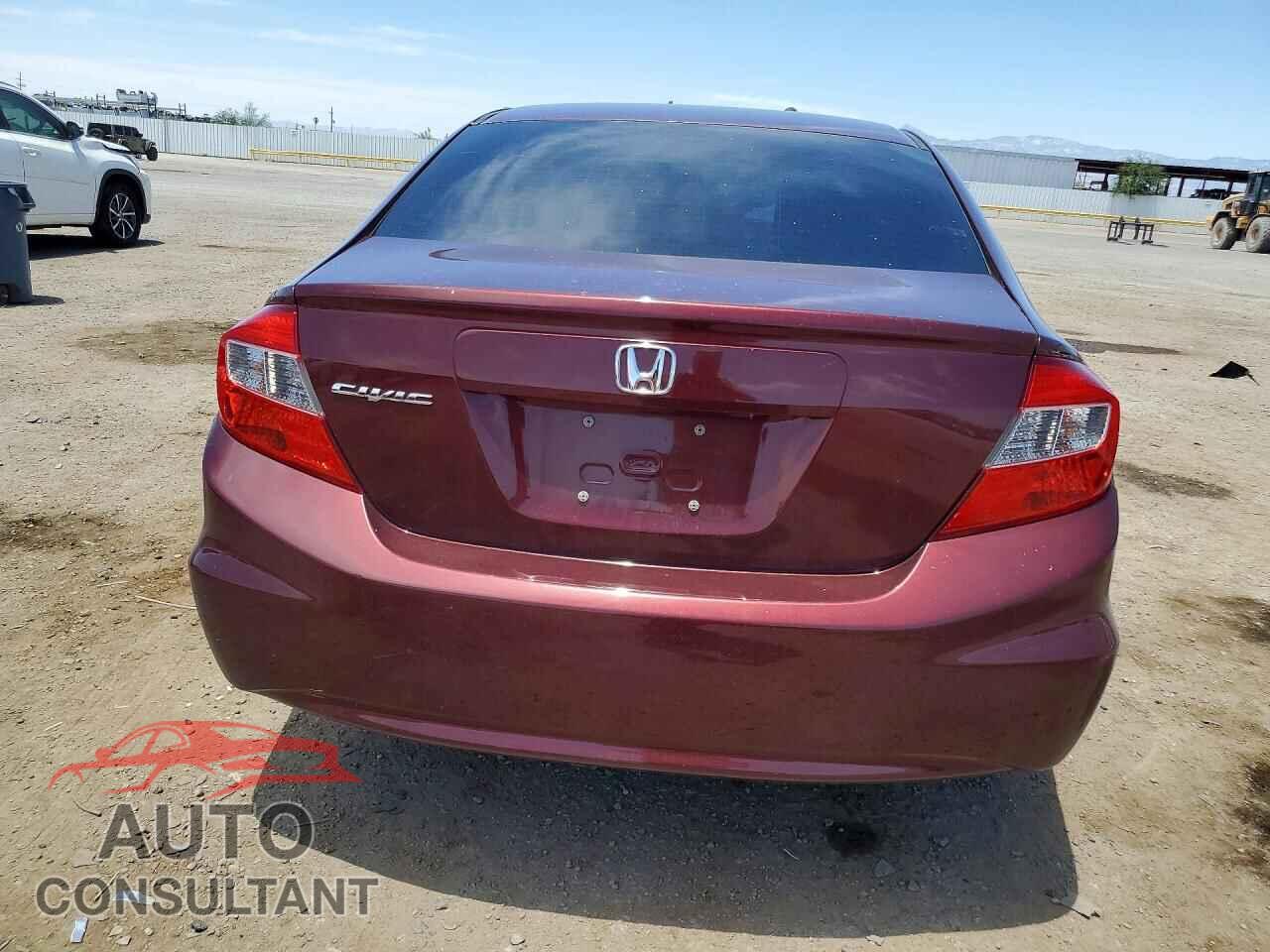 HONDA CIVIC 2012 - 19XFB2F56CE357326