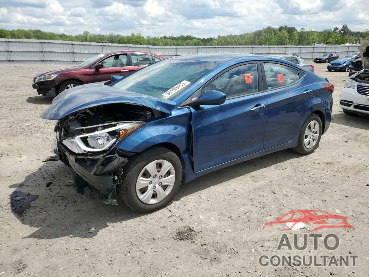 HYUNDAI ELANTRA 2016 - KMHDH4AE7GU489264