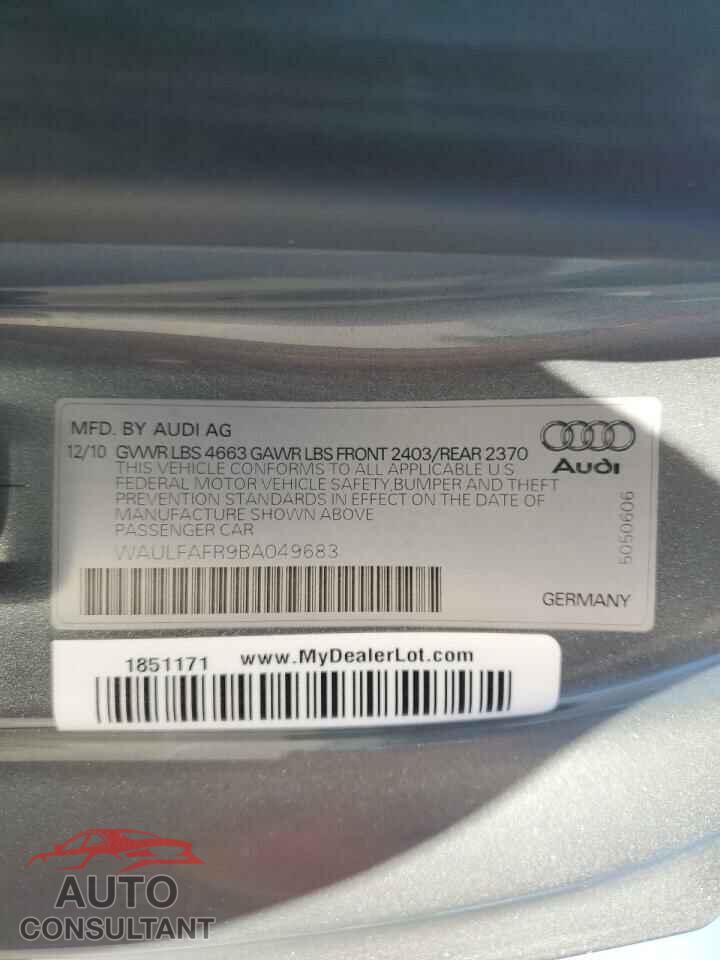 AUDI A5 2011 - WAULFAFR9BA049683