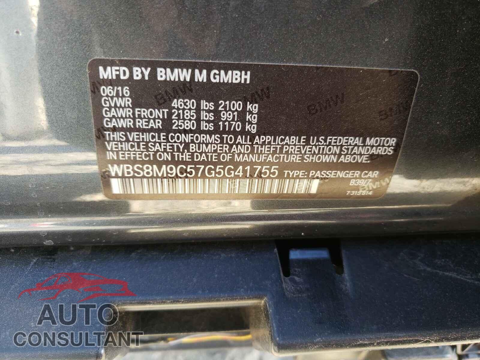 BMW M3 2016 - WBS8M9C57G5G41755