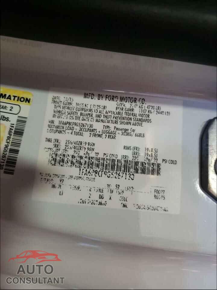 FORD MUSTANG 2016 - 1FA6P8CF9G5267130