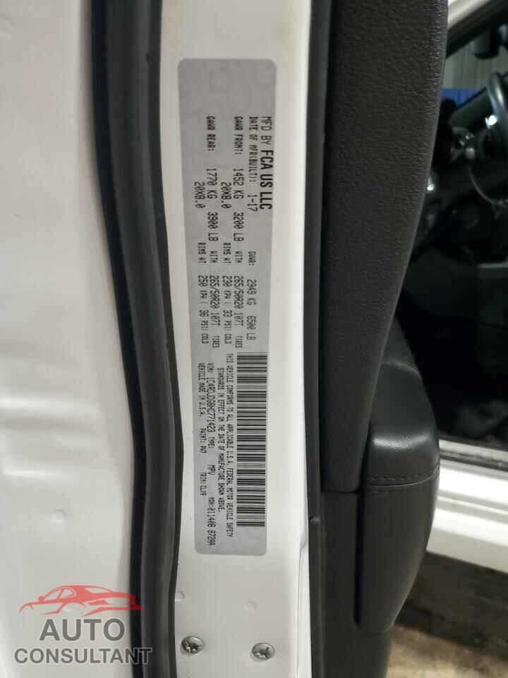 DODGE DURANGO 2017 - 1C4RDJDG8HC771423