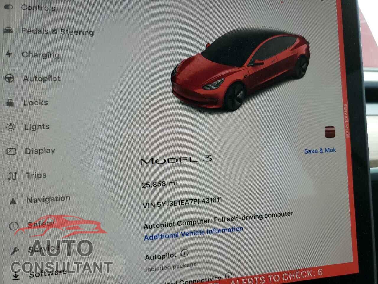 TESLA MODEL 3 2023 - 5YJ3E1EA7PF431811