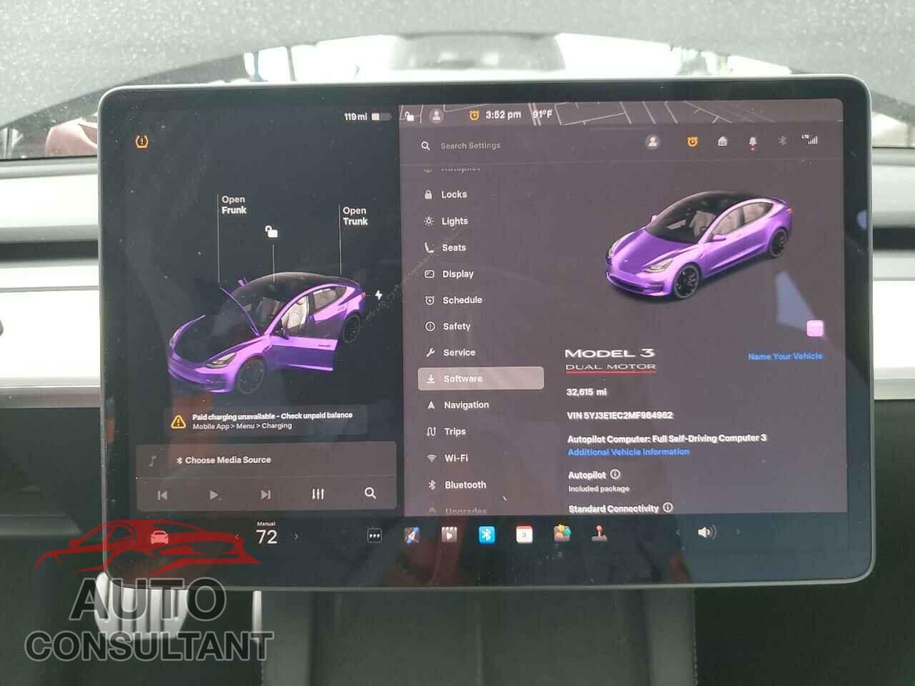TESLA MODEL 3 2021 - 5YJ3E1EC2MF984962