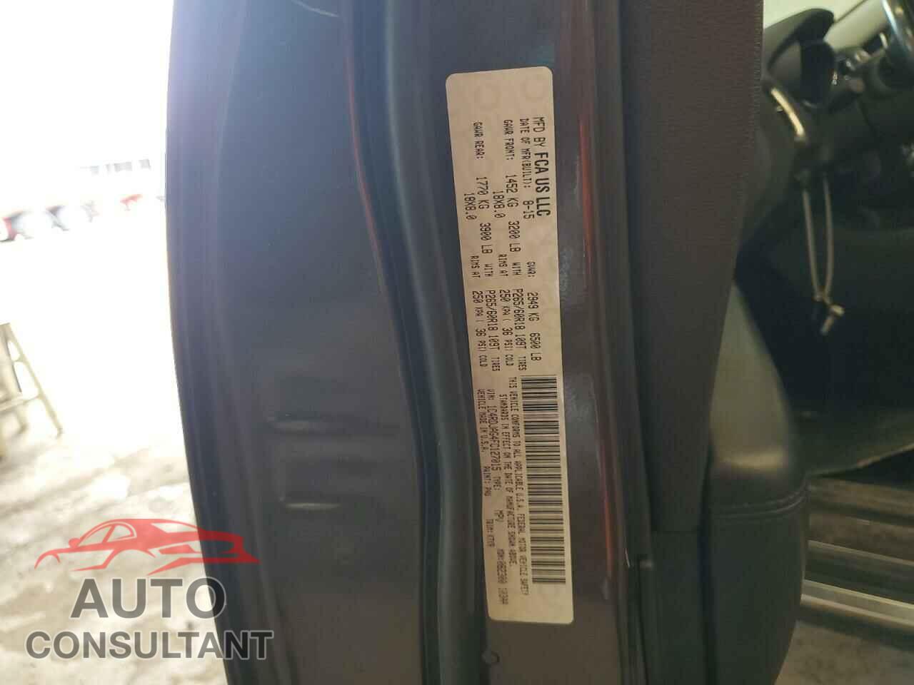 DODGE DURANGO 2015 - 1C4RDJAG4FC127015