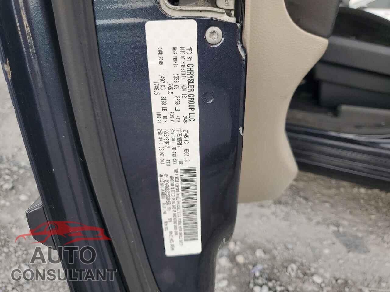 DODGE CARAVAN 2013 - 2C4RDGBG3DR618908
