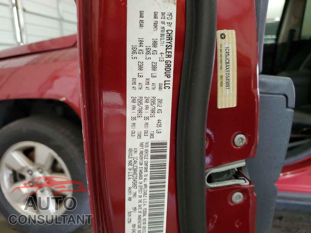 JEEP COMPASS 2014 - 1C4NJCBAXED545097