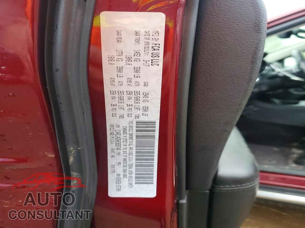 DODGE DURANGO 2017 - 1C4RDJAG9HC839748