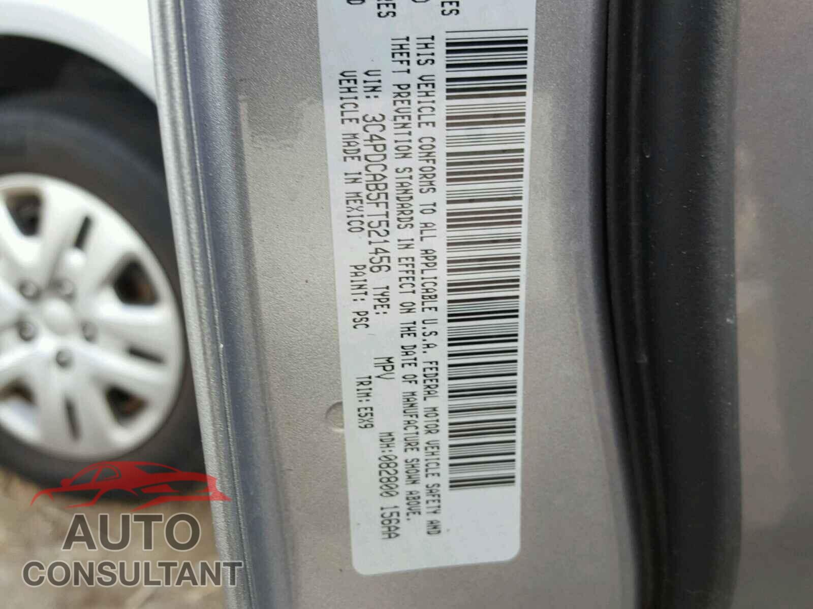 DODGE JOURNEY SE 2015 - 3C4PDCAB5FT521456