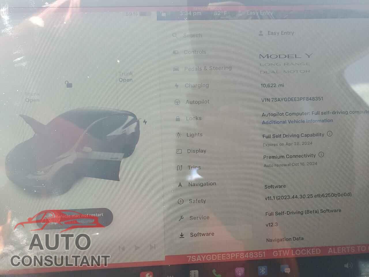 TESLA MODEL Y 2023 - 7SAYGDEE3PF848351