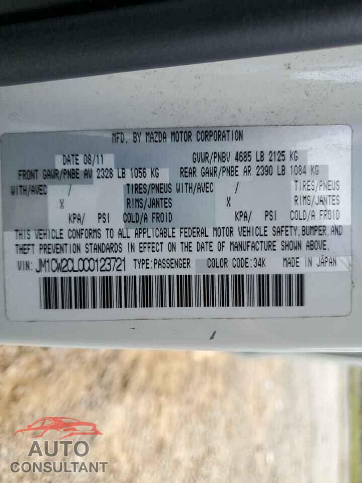 MAZDA 5 2012 - JM1CW2CL0C0123721
