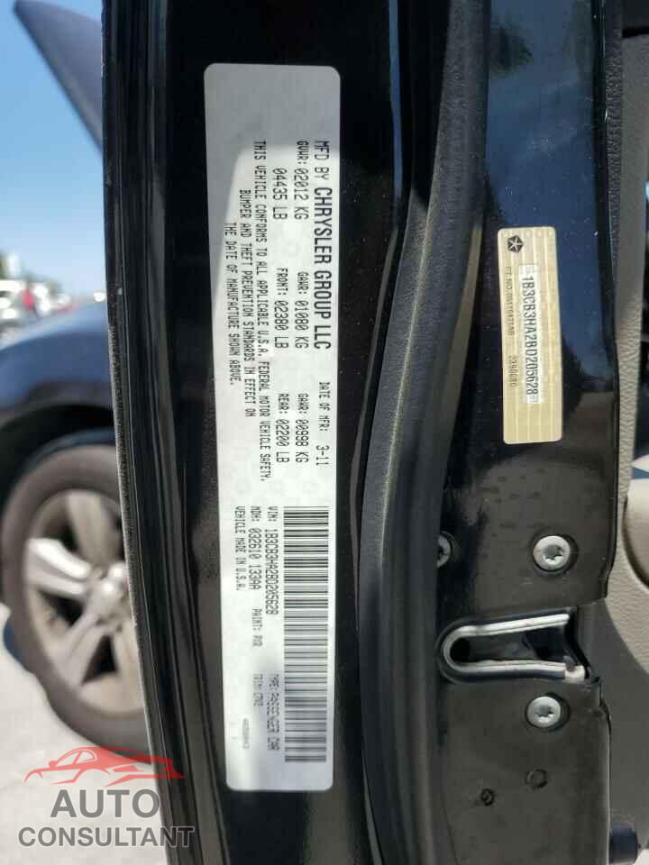 DODGE CALIBER 2011 - 1B3CB3HA2BD205628