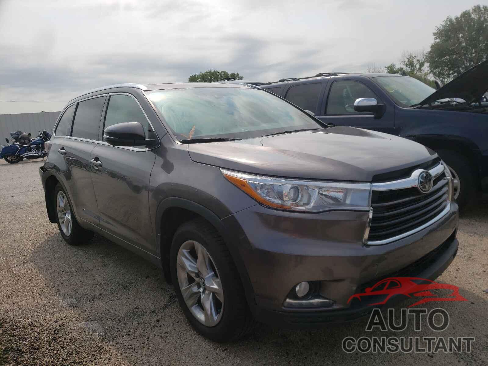 TOYOTA HIGHLANDER 2016 - 5TDDKRFH3GS247324