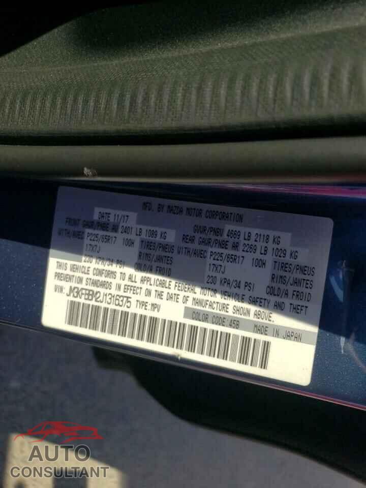 MAZDA CX-5 2018 - JM3KFBBM2J1316375