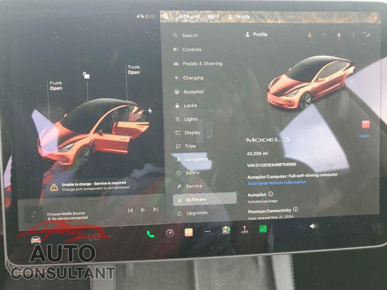TESLA MODEL 3 2022 - 5YJ3E1EA4NF114680