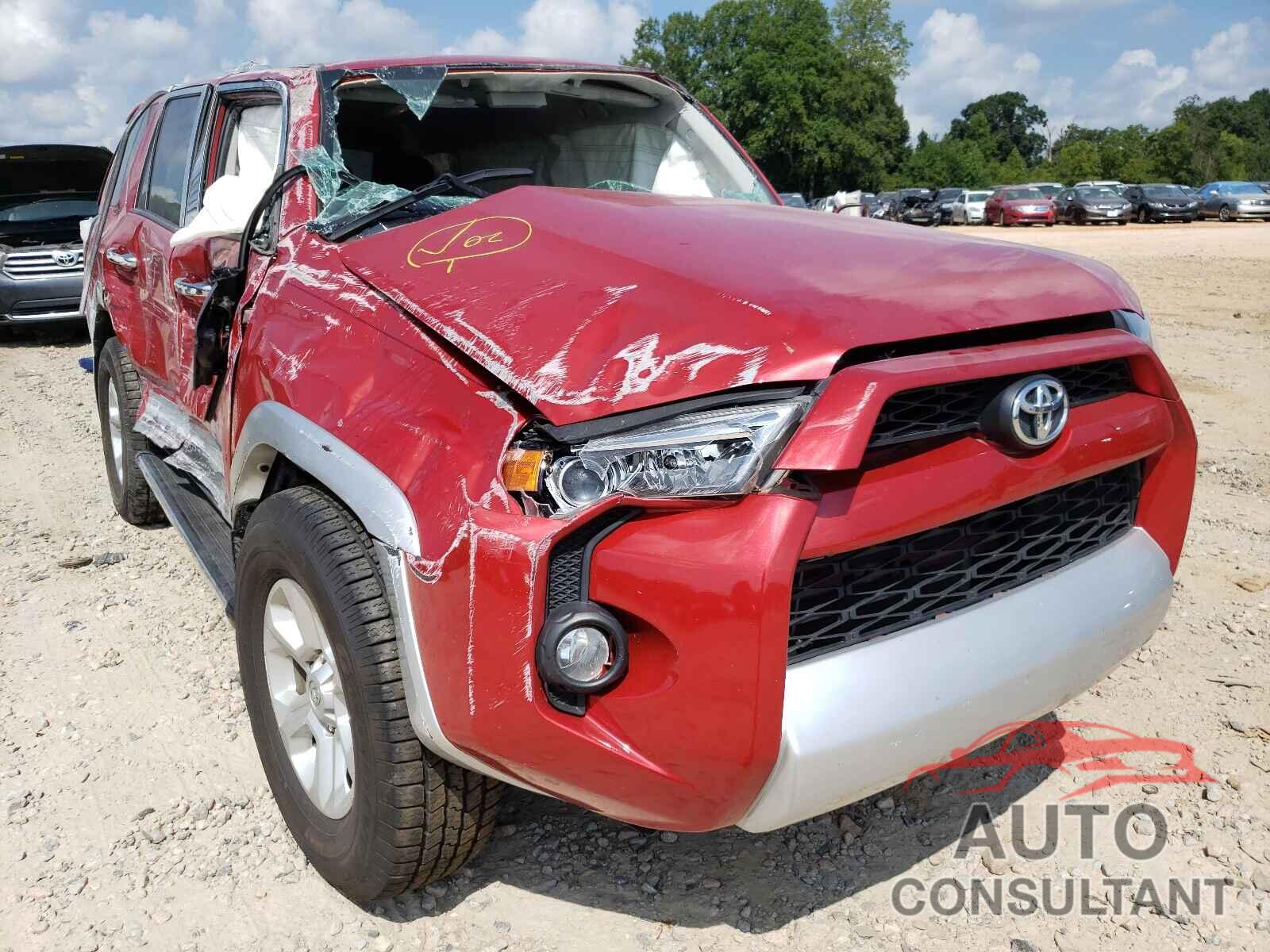 TOYOTA 4RUNNER 2016 - JTEZU5JR9G5110639