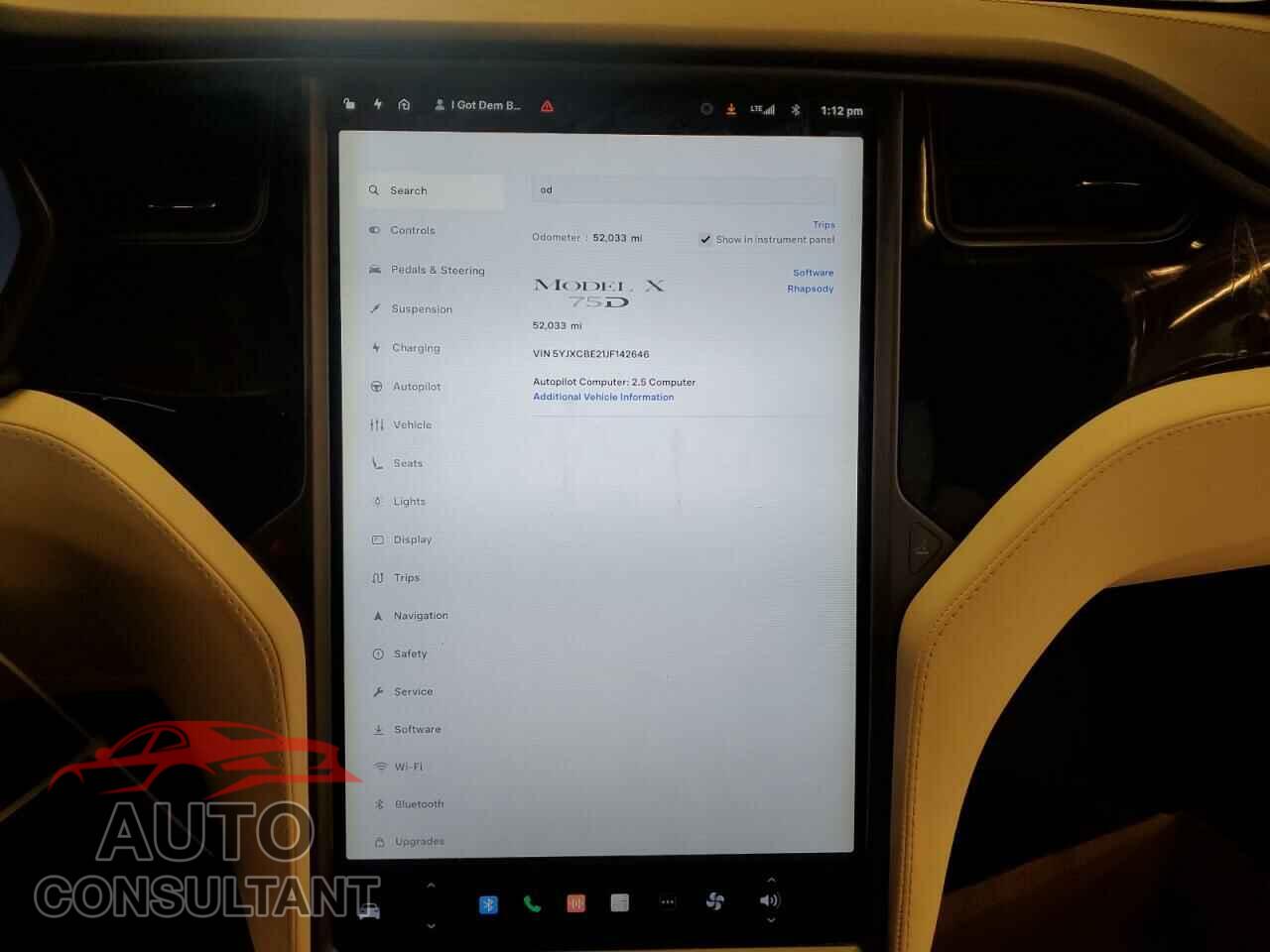 TESLA MODEL X 2018 - 5YJXCBE21JF142646