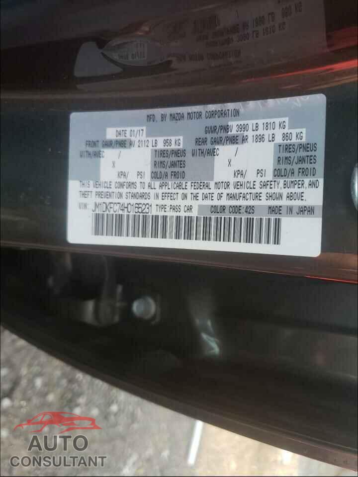 MAZDA CX-3 2017 - JM1DKFC74H0165231