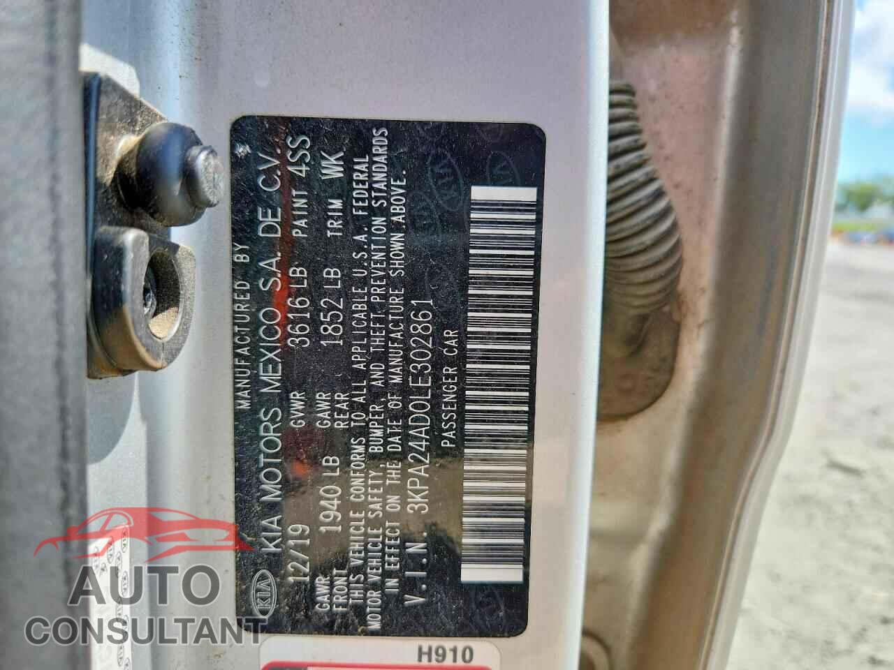 KIA RIO 2020 - 3KPA24AD0LE302861