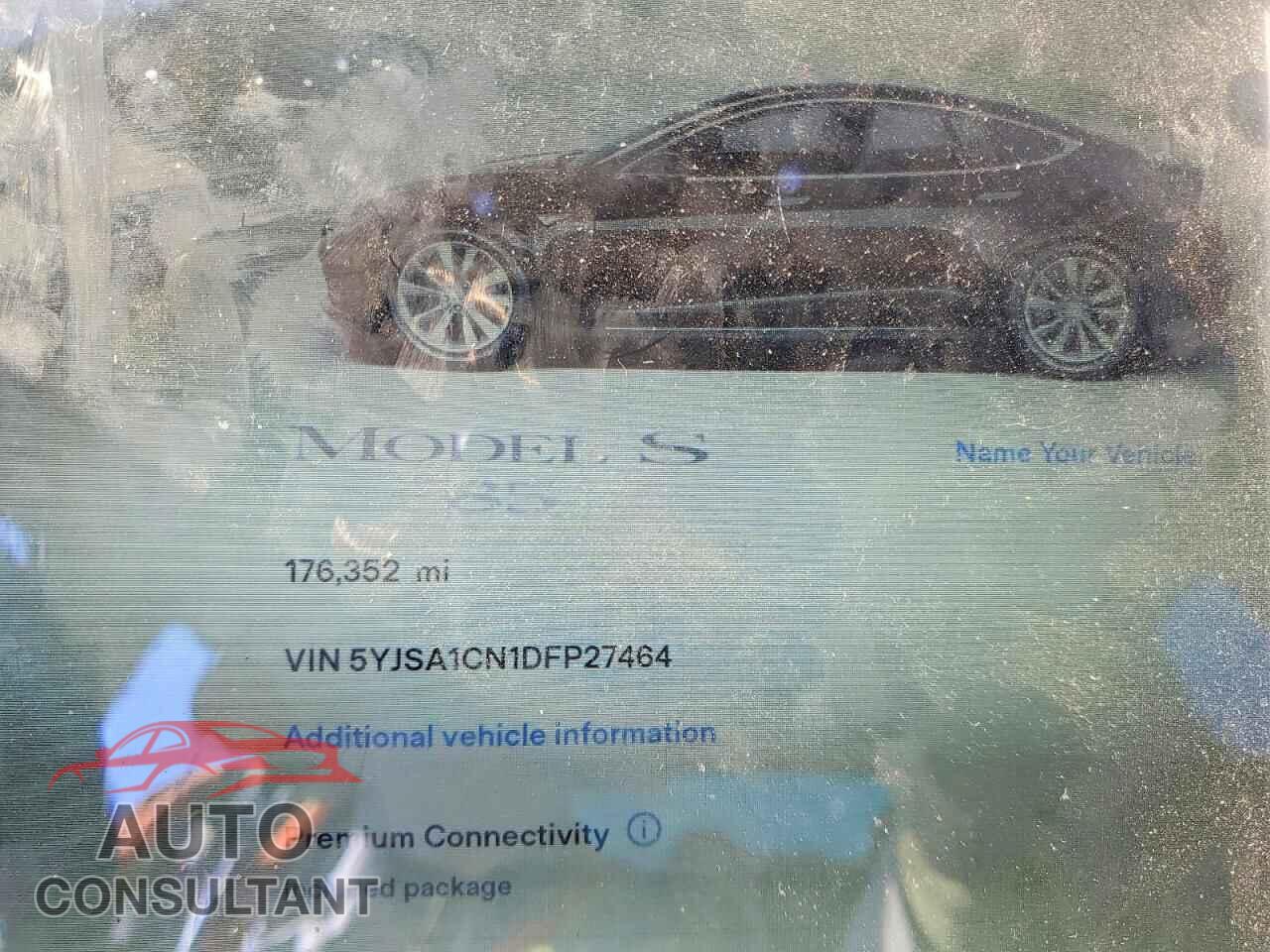 TESLA MODEL S 2013 - 5YJSA1CN1DFP27464