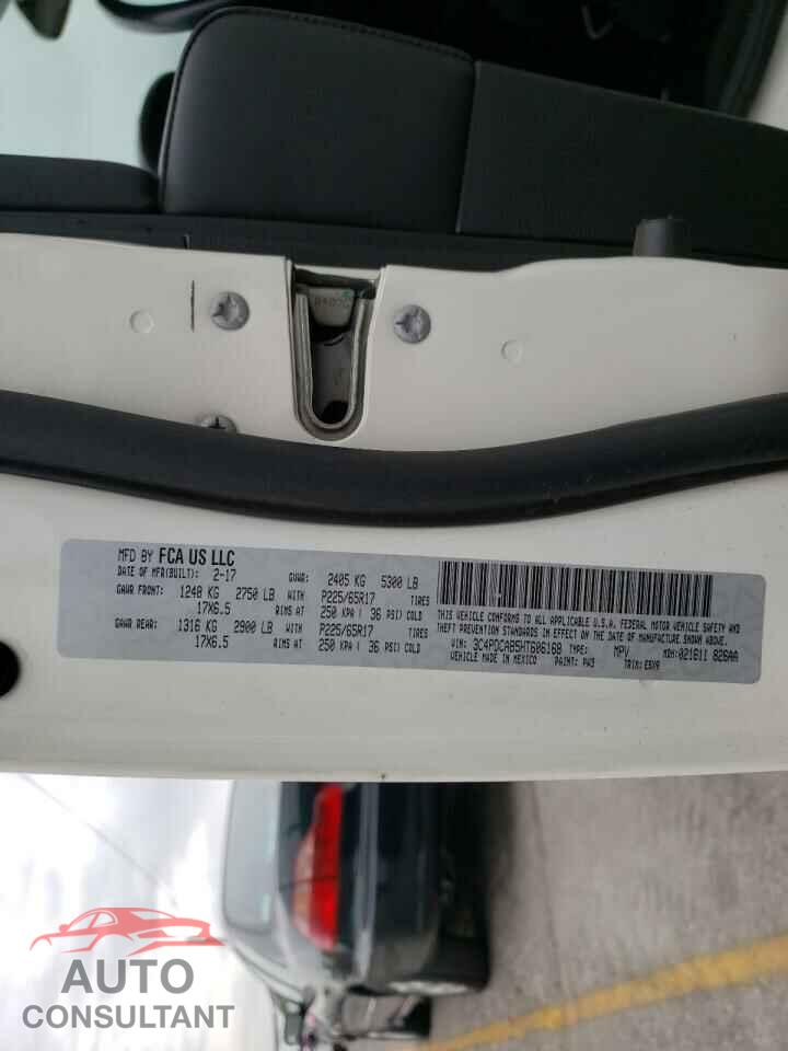 DODGE JOURNEY 2017 - 3C4PDCAB5HT606168