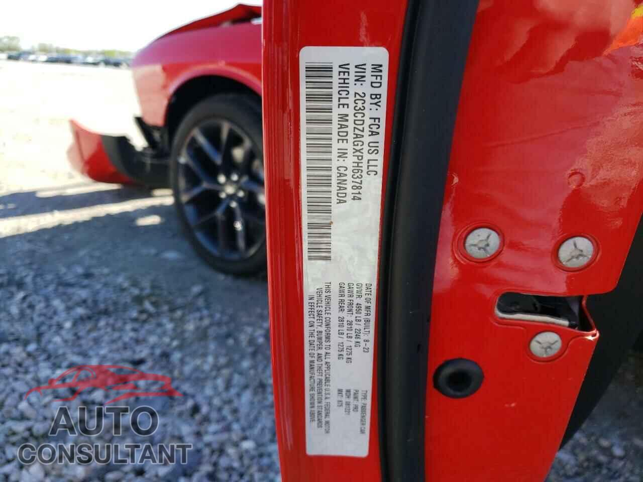 DODGE CHALLENGER 2023 - 2C3CDZAGXPH637814