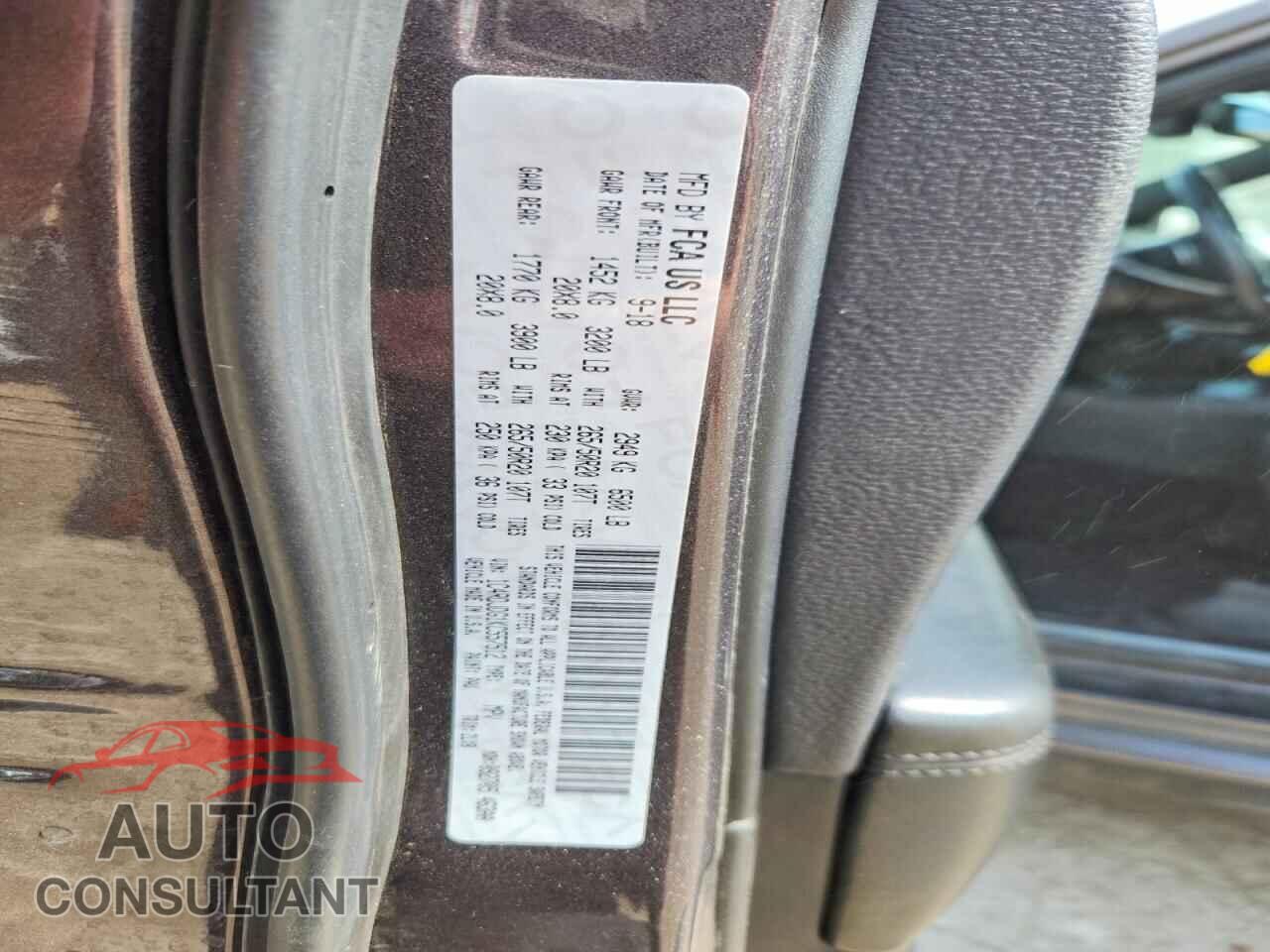 DODGE DURANGO 2019 - 1C4RDJDG1KC557512