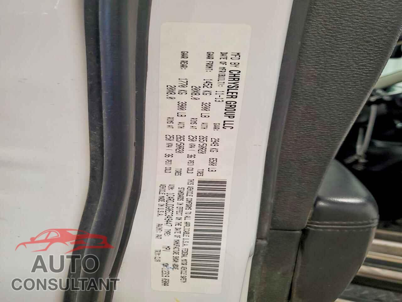 DODGE DURANGO 2014 - 1C4RDJDG0EC349447