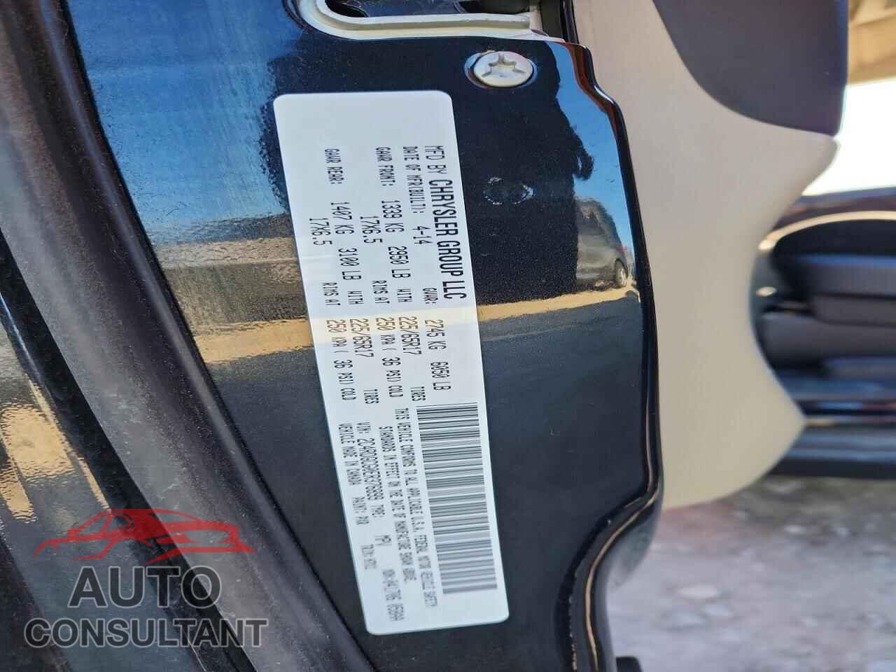 DODGE CARAVAN 2014 - 2C4RDGCG0ER376899