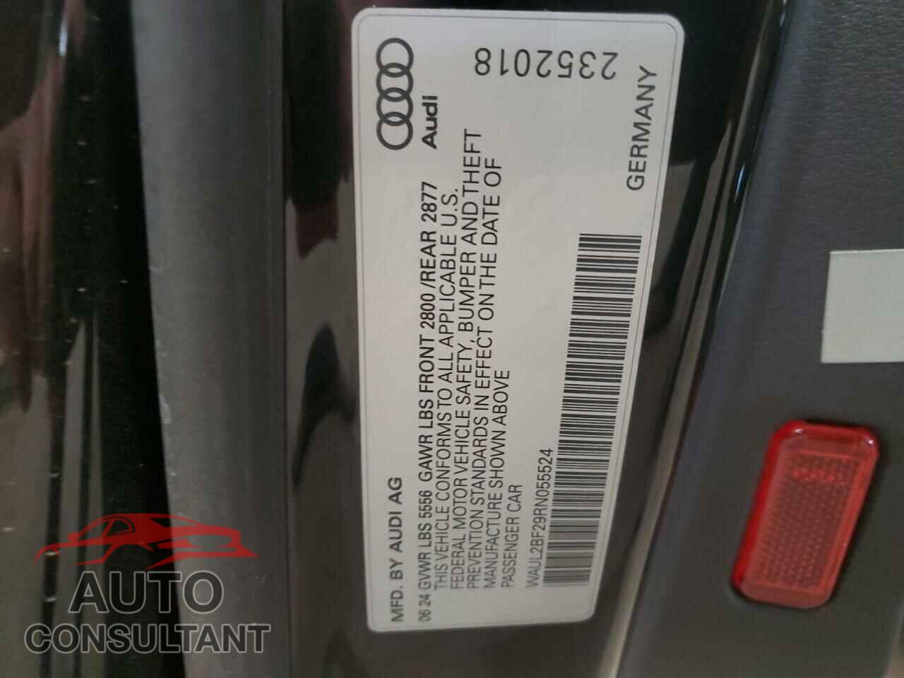 AUDI A6 2024 - WAUL2BF29RN055524