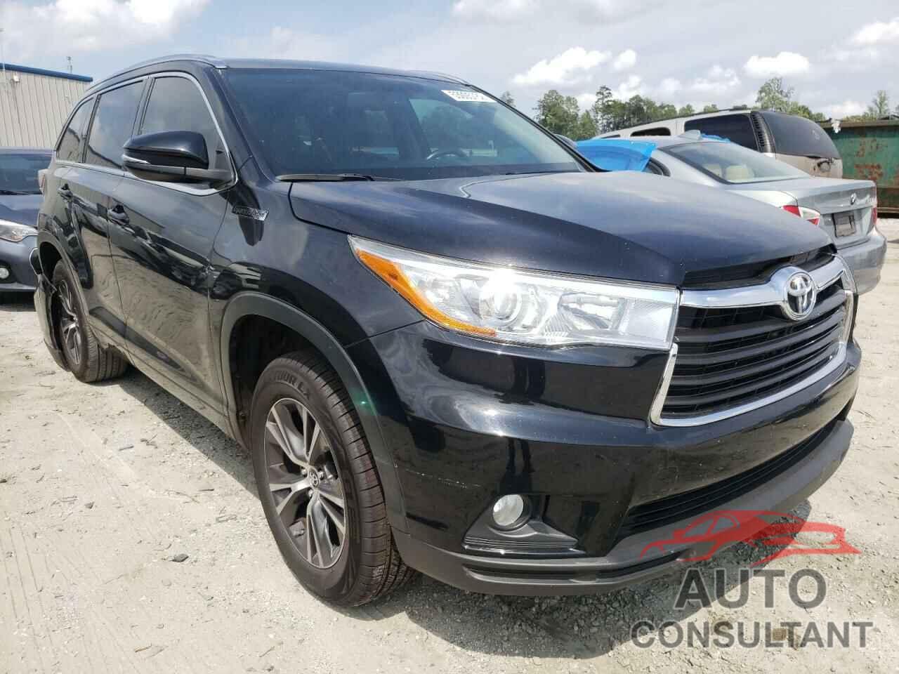 TOYOTA HIGHLANDER 2016 - 5TDKKRFH8GS138784