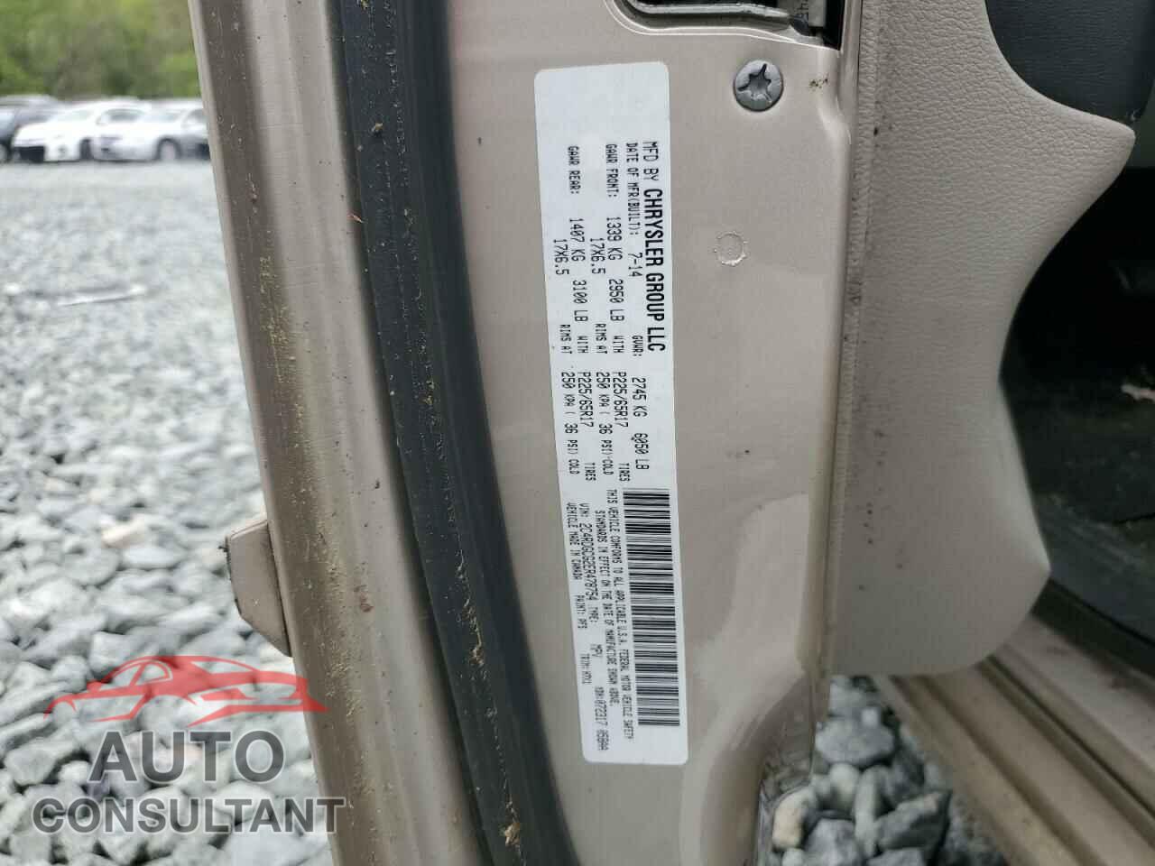 DODGE CARAVAN 2014 - 2C4RDGCG2ER478754