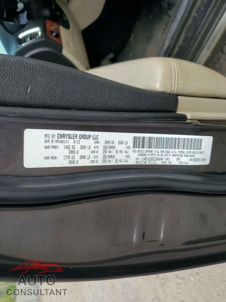 DODGE DURANGO 2014 - 1C4RDJDG6EC304044